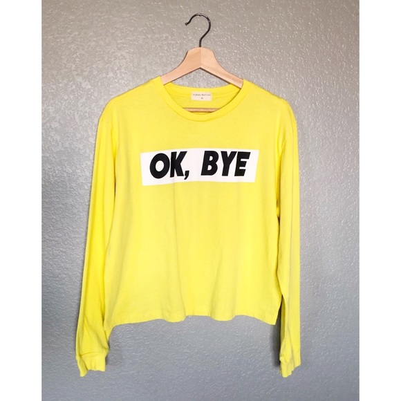 Nordstrom Tops - Ok, Bye Bright Yellow Crop Top